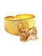 Catherine Bijoux D1002 Ring with Stones Gold Plated