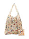 Eco Chic Owl Stoff Einkaufstasche in Beige Farbe