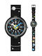 FlikFlak Kids Analog Watch Solar System with Fabric Strap Black