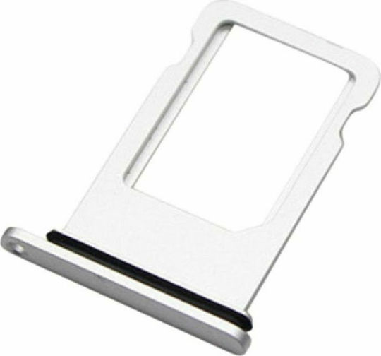 Υποδοχή Κάρτας Single SIM Λευκό για iPhone XS
