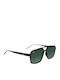 OJO Sunglasses Square Oye Polarised Unisex Γυαλιά Ηλίου με Μαύρο Κοκκάλινο Σκελετό και Πράσινο Φακό 44OMN73054