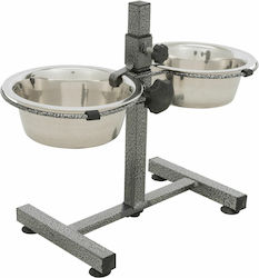 Trixie 24920 Stainless Bowls Food & Water for Dog Silver with Base 750ml 24920