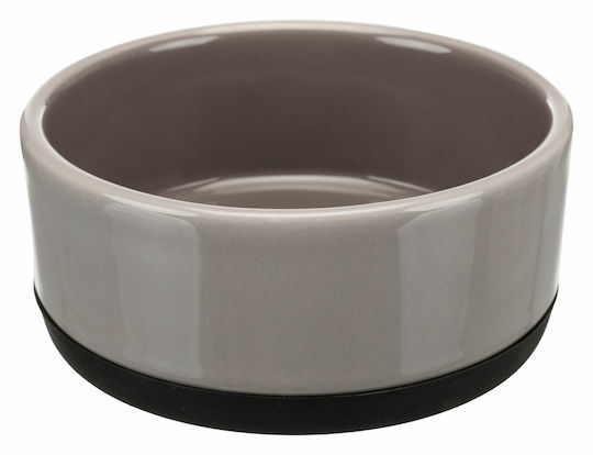 Trixie Ceramic Керамика Купа Храна & Вода за Куче & Котка с Основа 400мл 12см в Сив Цвят
