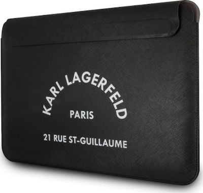 Karl Lagerfeld RSG Tasche Fall für Laptop 13" in Schwarz Farbe