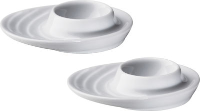 Kuchenprofi Cupa de ouă Ceramică Albă 2pcs