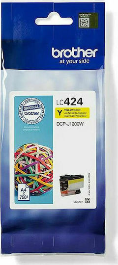 Brother LC-424 Original InkJet Printer Ink Yellow (LC-424Y)