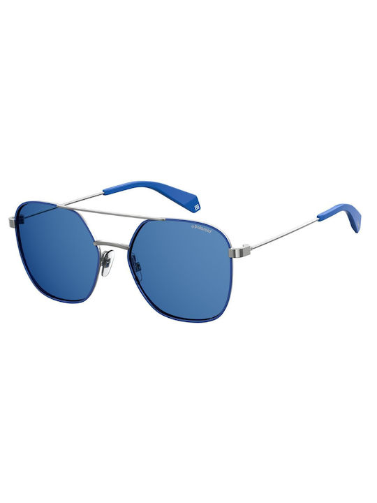 Polaroid Sonnenbrillen mit Blau Rahmen und Blau Polarisiert Linse PLD6058/S PJP/C3