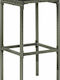Hocker für Bar Für den Außenbereich Rattan mit Kissen Grey - Charcoal 6Stück 38x38x76cm