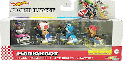 Hot Wheels Mario Kart Car Set 1:36 for 3++ Years