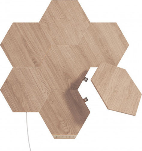 Nanoleaf Smart Φωτιστικό LED Ρυθμιζόμενο Λευκό Hexagon 7τμχ
