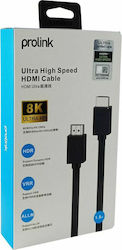 Prolink TT-1.8-2.1 HDMI 2.1 HDMI male - HDMI male 1.8m Μαύρο Prolink TT-1.8-2.1 HDMI 2.1 HDMI male - HDMI male 1.8m Μαύρο
