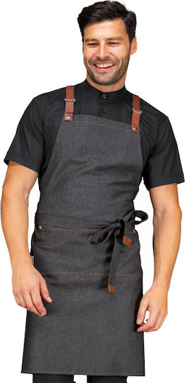 Isacco Șorț Barista / Barman Corp întreg Negru