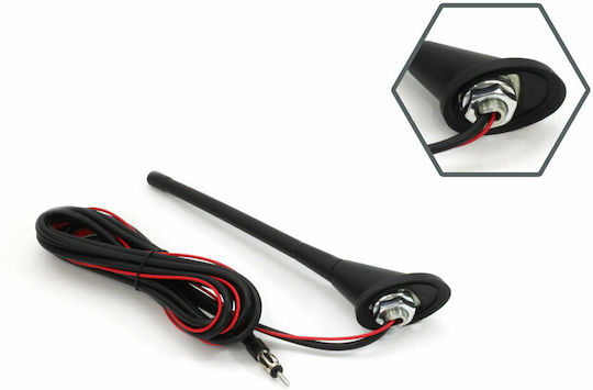 AMiO Κεραία Αυτοκινήτου Οροφής ANT04 Βιδωτή Volkswagen 18cm για Ραδιόφωνο