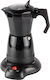 Gem Stovetop Espresso Pot for 6Cups Black