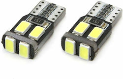 AMiO Λάμπες Αυτοκινήτου T10 Canbus LED 5600K Ψυχρό Λευκό 12V 1W 2τμχ