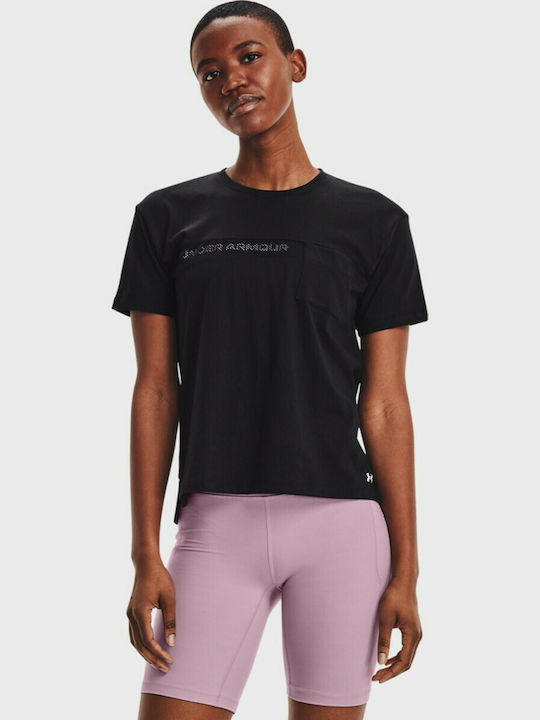 Under Armour Women's Athletic T-shirt Fast Drying Black