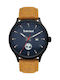 Timberland Southford Watch Battery with Brown Leather Strap