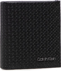 Calvin Klein Warmth Trifold Δερμάτινο Ανδρικό Πορτοφόλι Μαύρο