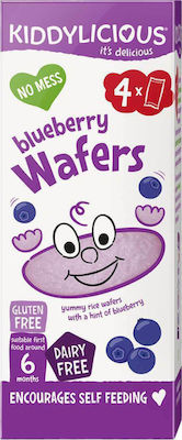 Kiddylicious Wafers με Γεύση Blueberry 16gr για 6+ μηνών