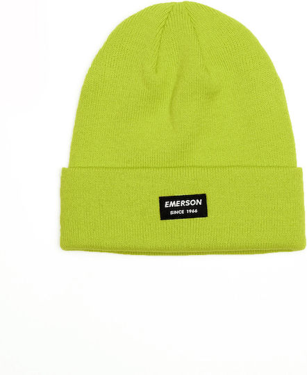 Beanie Unisex Σκούφος Πλεκτός Lime Yellow