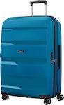 American Tourister Bon Air Dlx Kabinenkoffer Hart Blau mit 4 Räder Höhe 55cm