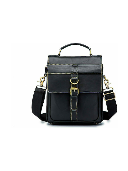 Leather Men's Black Briefcase