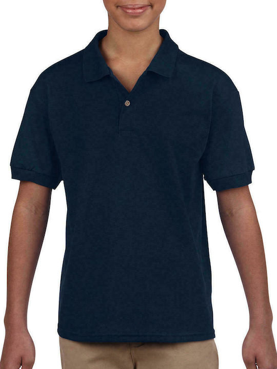 Gildan Kids' Polo Short Sleeve Navy Blue