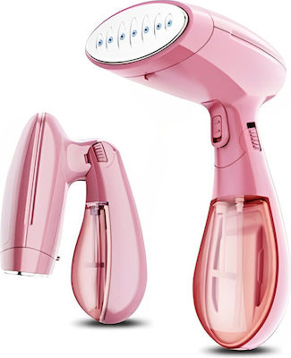 KW-001 Hand Garment Steamer 1500W with Container 130ml Pink