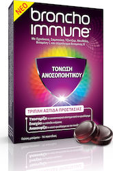 Omega Pharma Bronchoimmune Ergänzungsmittel zur Stärkung des Immunsystems 16 Lutschtabletten Beere