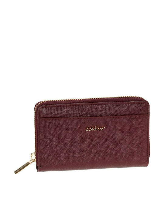 Small Leather Women's Wallet Classic with RFID Burgundy