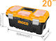 Ingco Hand Toolbox Plastic with Tray Organiser W51xD30xH26cm PBX2002