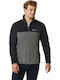 Columbia Steens Mountain Ανδρική Ζακέτα Fleece με Φερμουάρ Black / Grill