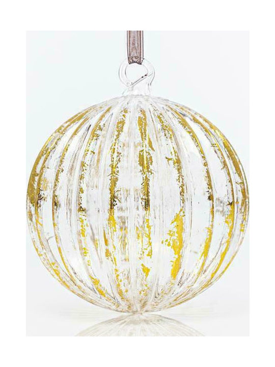 Eurolamp Christmas Glass Ball Ornament Gold 10cm 4pcs