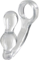 ToyJoy Power Plug & Penis Ring Cock Ring Schwanz mit Analplug Transparent