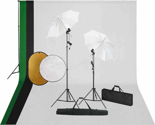 vidaXL Foto- und Videobeleuchtungsset 24W 5500K Mit Stativ