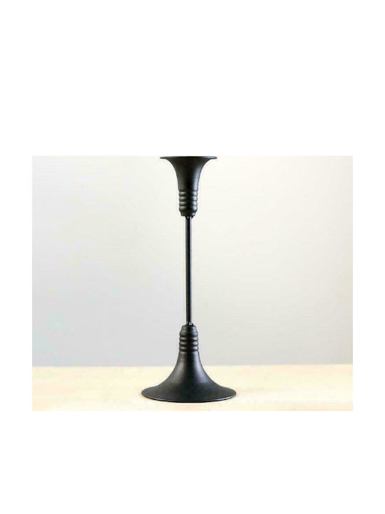 Lalos Candle Holder Metal Black 9.1x9.1x23cm 1pcs