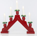 Eurolamp Christmas Wood Red Electric Candle 32....