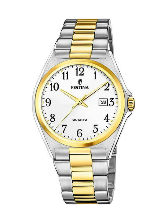 Festina Ρολόι Μπαταρίας με Μεταλλικό Μπρασελέ Festina Ρολόι Μπαταρίας με Μεταλλικό Μπρασελέ