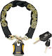 OnGuard Beast 180cm Motorcycle Anti-Theft Chain with Lock in Black