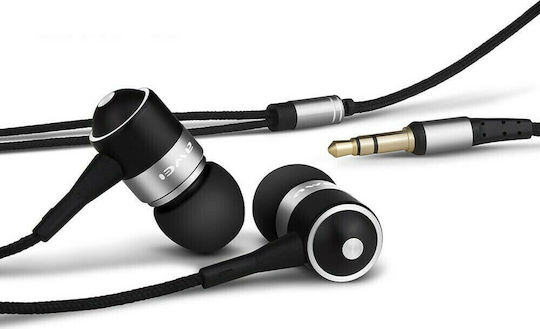 Awei ES-Q3 In-ear Handsfree με Βύσμα 3.5mm Ασημί