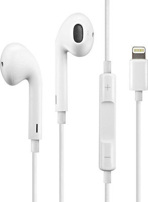 Platinet Fiesta In-ear Handsfree with Lightning Connector White