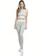2370 Women's Long Training Legging High Waisted Gray
