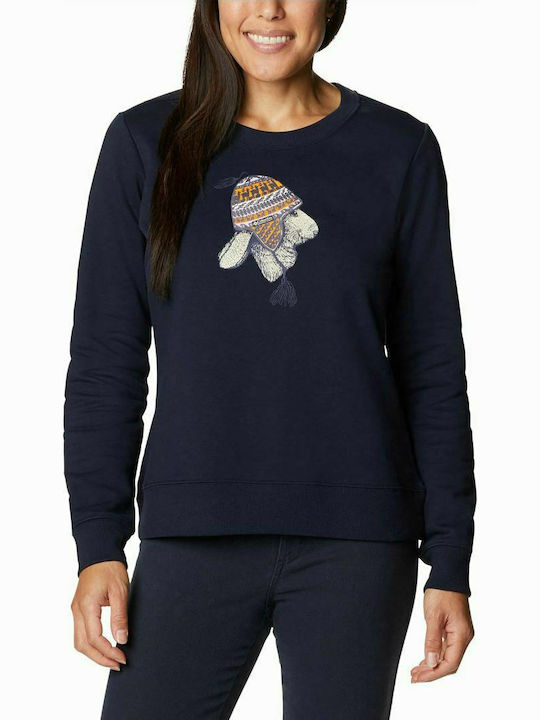 Columbia Hart Mountain II Graphic Women's Sweatshirt Dark Nocturnal