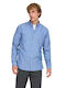 Long Sleeve Shirt in Narrow Fit Cashmere Blue