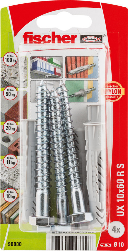 Fischer UX 10X60 R S 90880 4τμχ Skroutz.gr