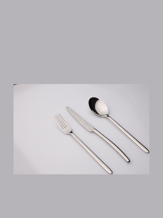 Dinox Cuba Cutlery Set Silver 24pcs
