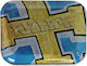 Rizla Rollendes Tablett Metall Gold/Blau