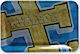 Rizla Rollendes Tablett Metall Gold/Blau