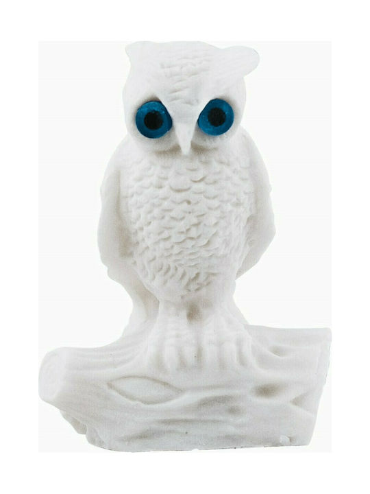 Owl Statue (Alabaster White 6cm)