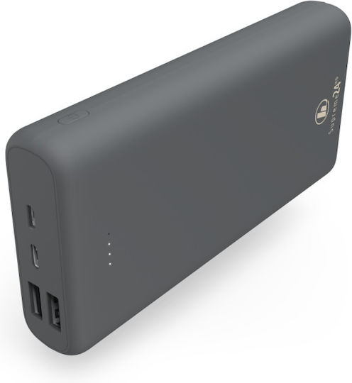 HAMA Supreme Power Bank 24000mAh με 2 Θύρες USB-A και Θύρα USB-C Γκρι